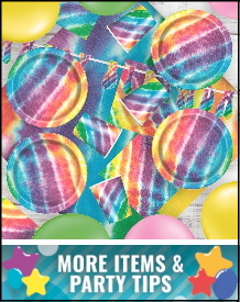 Hippy Tie Dye Party Supplies, Decorations, Balloons and Ideas